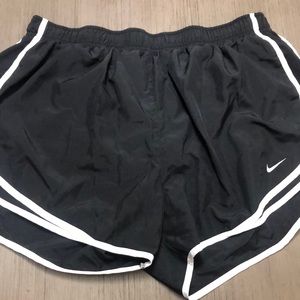 Black and white Nike Tempo running shorts